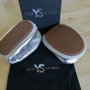 Yosi Samara Women's Size 7 Silver Ballet Flat NWB